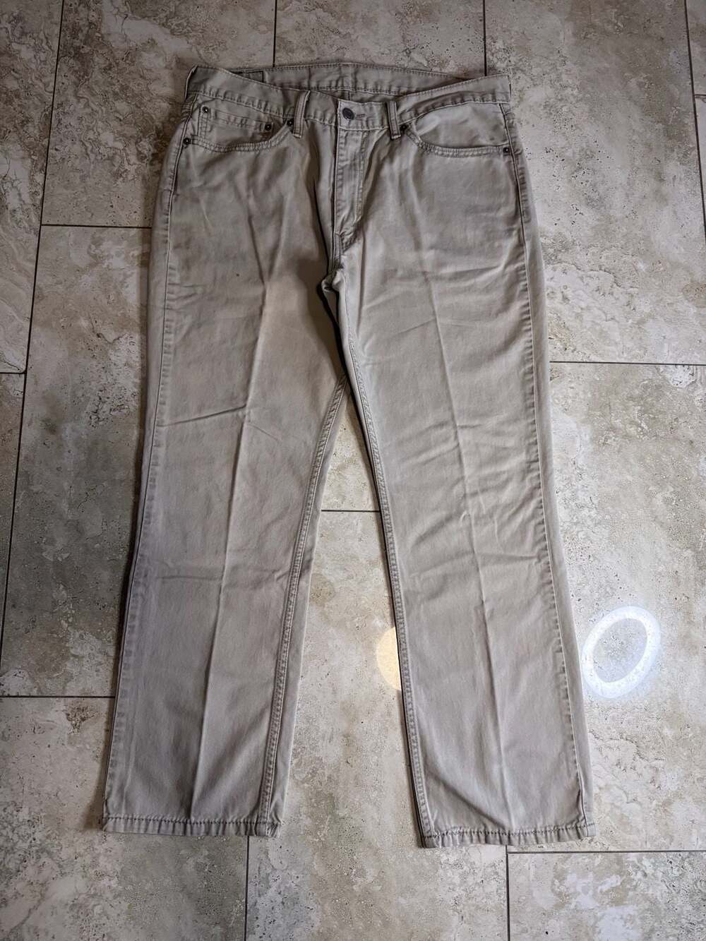 Levi's 514 Straight Fit Khaki Jeans, Size 36x30